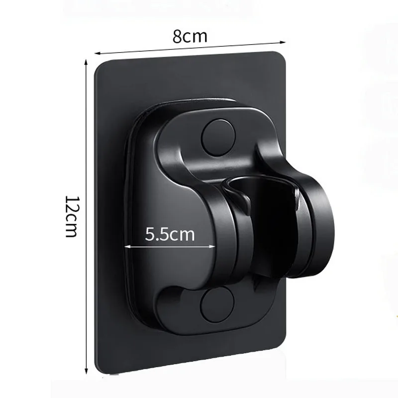 Черный/серебристый универсальный держатель насадки для душа без дрели, кронштейн для насадки для душа, регулируемый настенный держатель для аксессуаров для ванной комнаты 
Черный/серебристый универсальный держатель насадки для душа без дрели, кронштейн для насадки для душа, регулируемый настенный держатель для аксессуаров для ванной комнаты