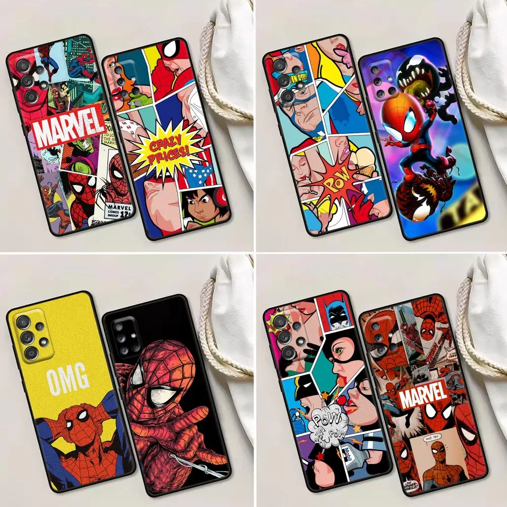 Marvel Spider-Man Comics Fundas Case For Samsung Galaxy A52 A73 A53 A72 A52S A71 A51 A41 Note 20 Ultra 5G 10 9 8 Soft Back Cover
Marvel Spider-Man Comics Fundas Case For Samsung Galaxy A52 A73 A53 A72 A52S A71 A51 A41 Note 20 Ultra 5G 10 9 8 Soft Back Cover