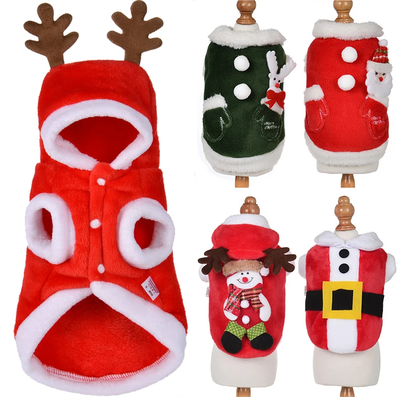 Pet Cats Dogs Christmas Clothes Winter Chihuahua Costume Flannel Warm Elk Festive Coats Puppy Accessories Pet Clothing Yorkshire
Pet Cats Dogs Christmas Clothes Winter Chihuahua Costume Flannel Warm Elk Festive Coats Puppy Accessories Pet Clothing Yorkshire