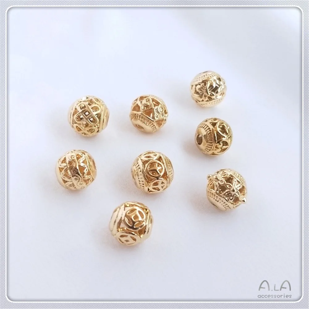 1pcs 14K Plated Gold Filled Hollow flower ball butterfly xiangyun Chinese knot beads DIY string first jewelry bracelet beads
1pcs 14K Plated Gold Filled Hollow flower ball butterfly xiangyun Chinese knot beads DIY string first jewelry bracelet beads