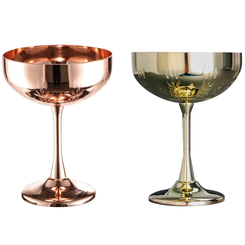 270Ml Stainless Steel Martini Cocktail Glass Goblet Creative Personality Metal Glass Wheat Ear Glass Champagne Glass
270Ml Stainless Steel Martini Cocktail Glass Goblet Creative Personality Metal Glass Wheat Ear Glass Champagne Glass