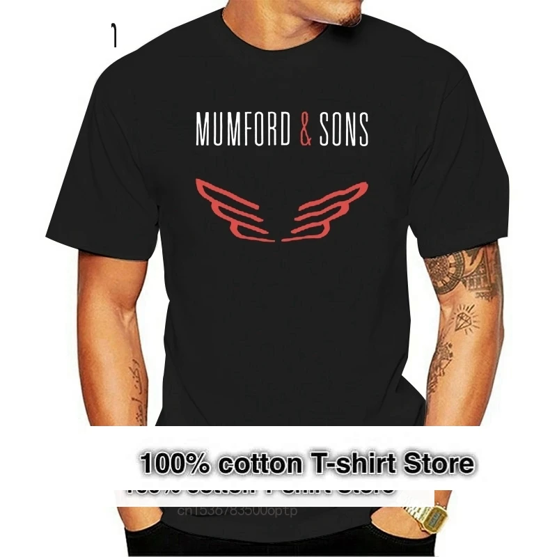 

Мужская футболка с принтом рок-группы Mumford Sons, британская футболка черного цвета, размеры от S до XXXL