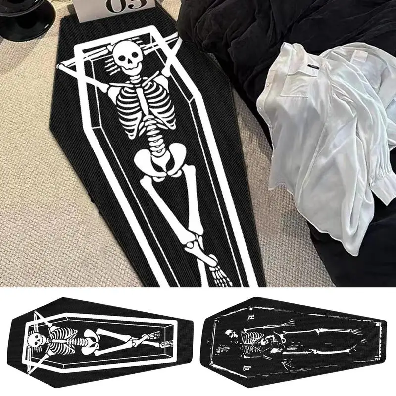 Coffin Bath Mat Shower Mat Bathtub Non-Slip Bath Mat With Drain Gothic Skeleton Pattern Bathroom Rug Halloween Carpet For Home
Coffin Bath Mat Shower Mat Bathtub Non-Slip Bath Mat With Drain Gothic Skeleton Pattern Bathroom Rug Halloween Carpet For Home