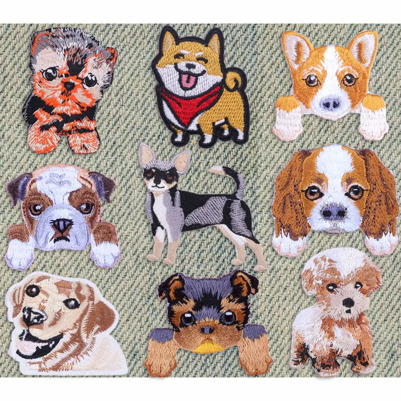 Cute Chihuahua Shiba Dog Embroidered Patches for Clothing Thermoadhesive Patches Badges Sewing Applique for Kids Clothes T-shirt
Cute Chihuahua Shiba Dog Embroidered Patches for Clothing Thermoadhesive Patches Badges Sewing Applique for Kids Clothes T-shirt
