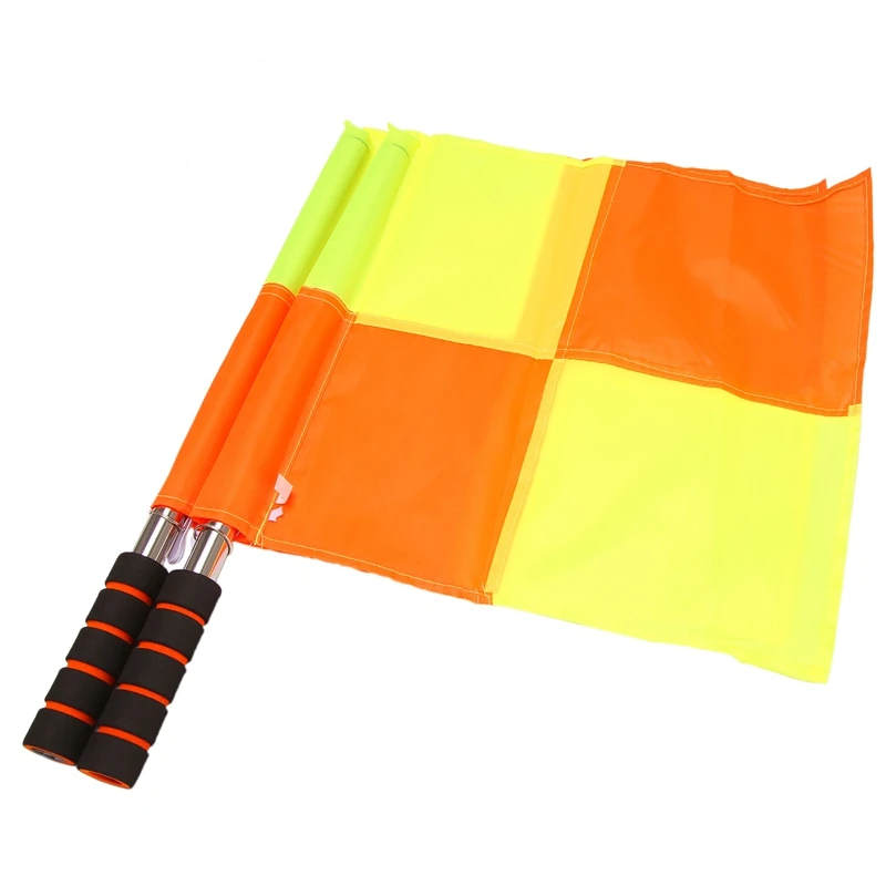 Soccer Referee Flags With Carrying Bag Football Judge Linesman Sideline Fair Play Sports Match Flags Referee Equipment
Soccer Referee Flags With Carrying Bag Football Judge Linesman Sideline Fair Play Sports Match Flags Referee Equipment