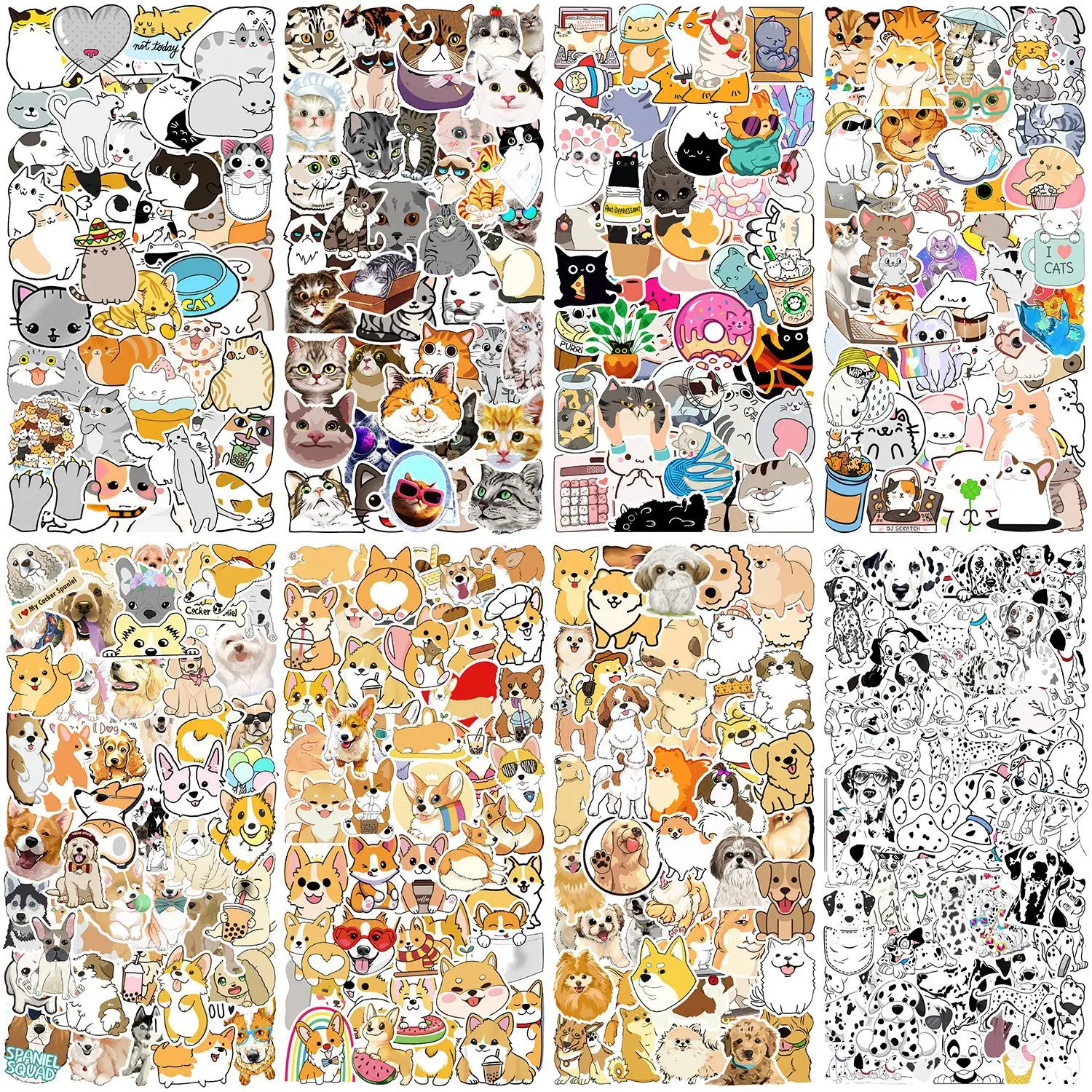 50pcs Cute Cat and Dog Sticker Phone Case Laptop Sticker Waterproof Guitar Skateboard Sticker Pack Cute Anime Stickers Kids Toys
50pcs Cute Cat and Dog Sticker Phone Case Laptop Sticker Waterproof Guitar Skateboard Sticker Pack Cute Anime Stickers Kids Toys