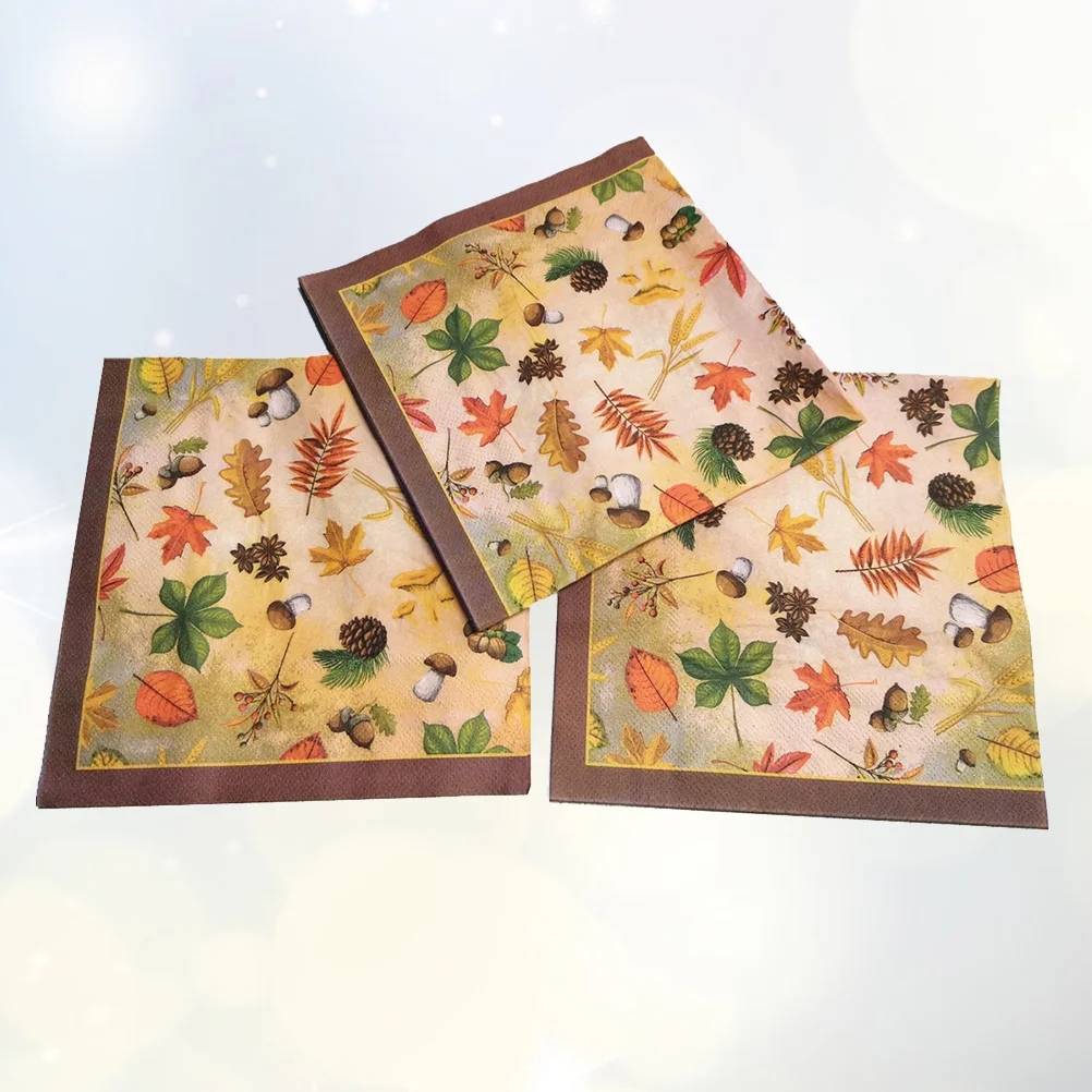 Napkins Party Thanksgiving Paper Table Leaf Maple Printed Fall Autumn Harvest Ornaments Dinner Wedding Tissue Decor Soft
Napkins Party Thanksgiving Paper Table Leaf Maple Printed Fall Autumn Harvest Ornaments Dinner Wedding Tissue Decor Soft