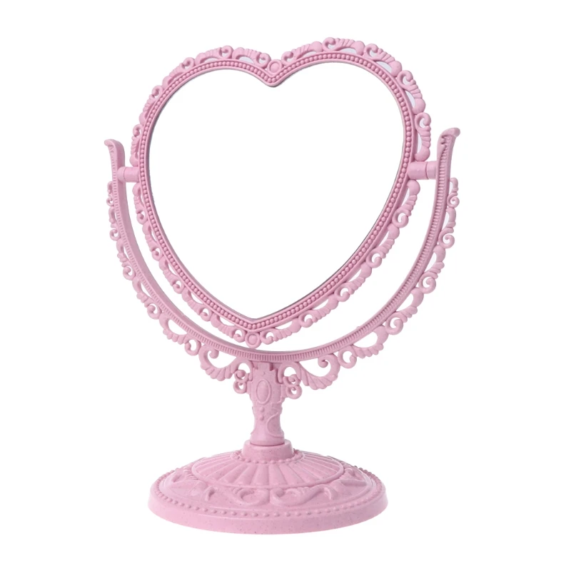 28ED 2Sides Heart-shaped Makeup Mirror Rotatable Stand Table Compact Mirror Dresser
28ED 2Sides Heart-shaped Makeup Mirror Rotatable Stand Table Compact Mirror Dresser