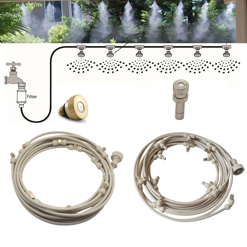6/9/12/15/18m Garden Nebulizer Misting Set Cooling Water Fog Sprayer System for Greenhouse Outdoor Dusting Humidifying System
6/9/12/15/18m Garden Nebulizer Misting Set Cooling Water Fog Sprayer System for Greenhouse Outdoor Dusting Humidifying System