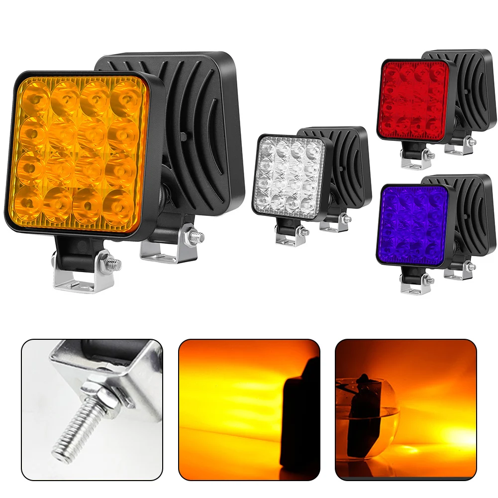 1pc 48w 16LED Work Light Pod Lighting Truck Off Road Tractor 12v/24v Offroad Work Lamp Super Bright Waterproof Accessories
1pc 48w 16LED Work Light Pod Lighting Truck Off Road Tractor 12v/24v Offroad Work Lamp Super Bright Waterproof Accessories