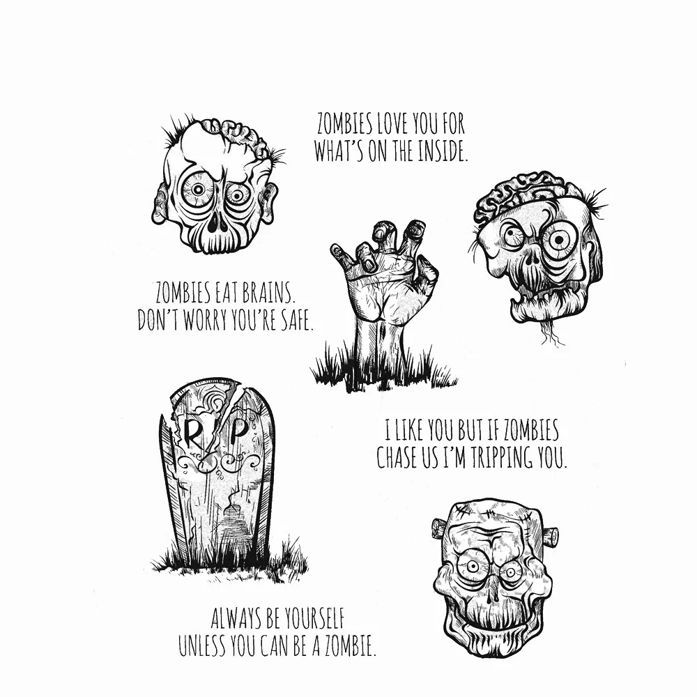 Zombie Silicone Stamps No Cutting Dies For Diy Scrapbooking Handmade Paper Card Material Decoration Album Craft Stamps New
Zombie Silicone Stamps No Cutting Dies For Diy Scrapbooking Handmade Paper Card Material Decoration Album Craft Stamps New