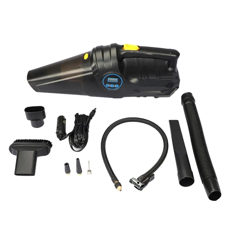 4 In 1 Air Compressor, Car Vacuum Cleaner, 120W 6000PA Digital Tire Inflator Pump Handheld Car Vacuum Auto Shut Off
4 In 1 Air Compressor, Car Vacuum Cleaner, 120W 6000PA Digital Tire Inflator Pump Handheld Car Vacuum Auto Shut Off