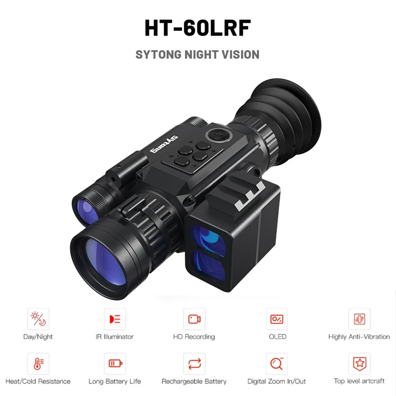 Прицел Sytong HT60 LRF цифровой с ночным видением, оптический прицел с зажимом, дальномер с Wi-Fi передачей, прицел для охоты
Прицел Sytong HT60 LRF цифровой с ночным видением, оптический прицел с зажимом, дальномер с Wi-Fi передачей, прицел для охоты