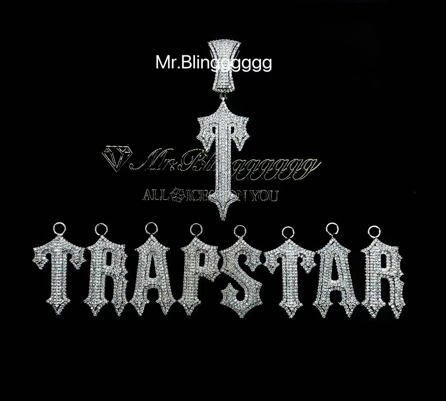 New Trapstar Necklace Women Accessories Custom Letters High Carbon Diamond Hip Hop Decorate Chain Retro Personality Gift
New Trapstar Necklace Women Accessories Custom Letters High Carbon Diamond Hip Hop Decorate Chain Retro Personality Gift