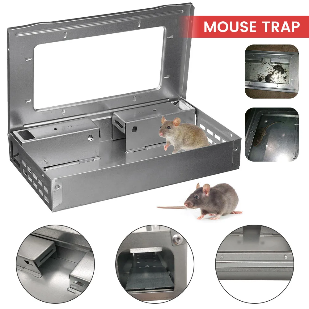 Mouse Catcher Self Catching Mice Killer Humanized Reusable Rodent Catcher with Protective Cover Mouse Control for Home Living
Mouse Catcher Self Catching Mice Killer Humanized Reusable Rodent Catcher with Protective Cover Mouse Control for Home Living