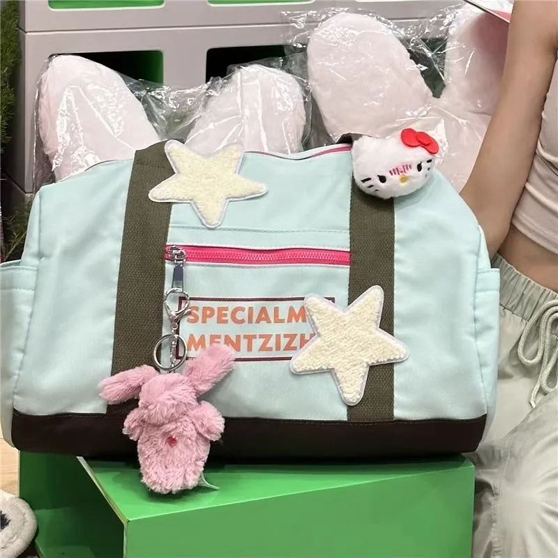 Kawaii Sanrio Anime Hello Kitty Canvas Crossbody Bag Cute Cartoon Commuting Large Capacity Y2K Original Handbag Gifts for Girls
Kawaii Sanrio Anime Hello Kitty Canvas Crossbody Bag Cute Cartoon Commuting Large Capacity Y2K Original Handbag Gifts for Girls