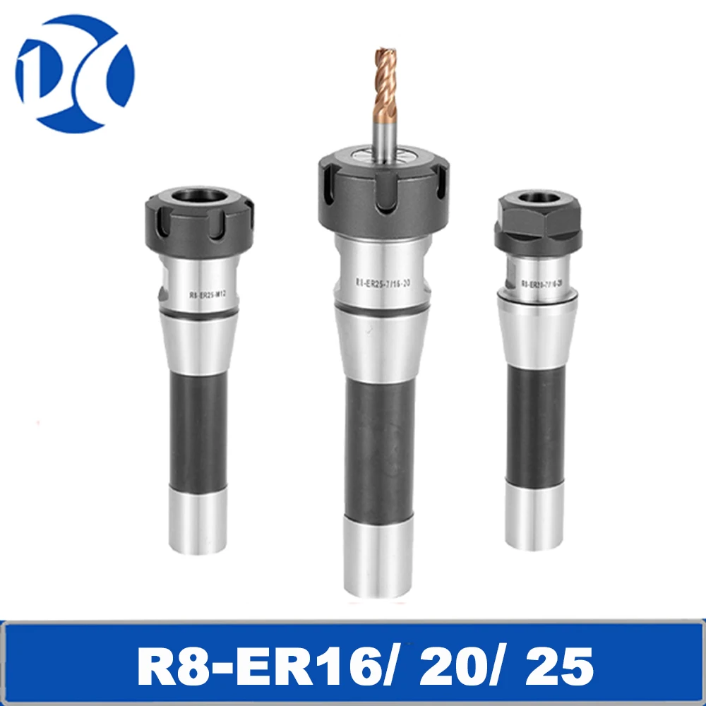 R8 ER16 ER20 ER25 ER32 ER40 Milling CNC Machine Tool Holder R8 Taper Shank Milling Chuck Turret Milling Machine Tool Holder
R8 ER16 ER20 ER25 ER32 ER40 Milling CNC Machine Tool Holder R8 Taper Shank Milling Chuck Turret Milling Machine Tool Holder