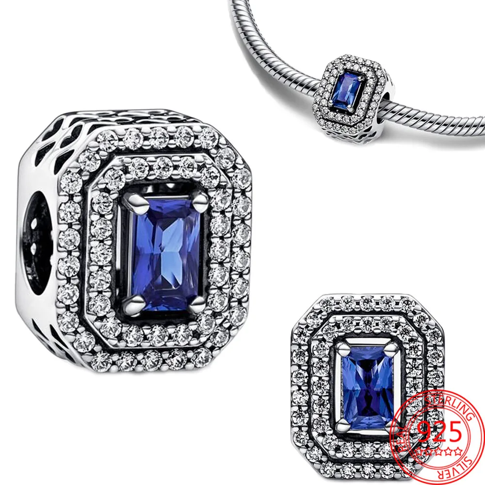 Hand-finished Blue Sparkling Levelled Rectangular Charms 925 Silver Fit Original 925 Charm Bracelet Pendant for Women Jewelry
Hand-finished Blue Sparkling Levelled Rectangular Charms 925 Silver Fit Original 925 Charm Bracelet Pendant for Women Jewelry