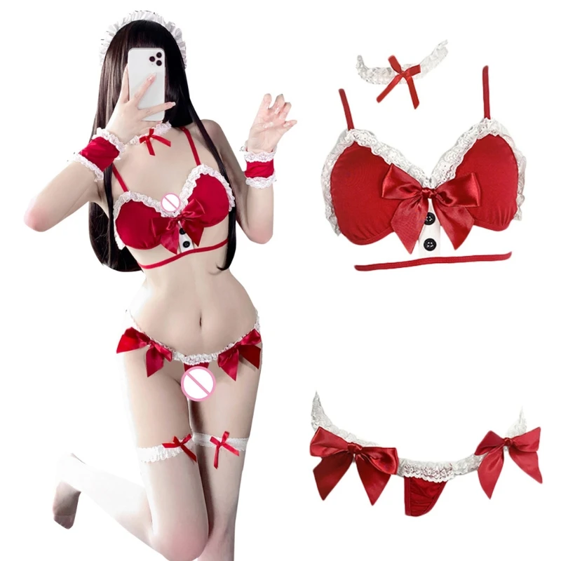 Сексуальный комплект нижнего белья, экзотическое нижнее белье, наряд горничной для девушек, Женский эротический комплект из трех предметов...
Сексуальный комплект нижнего белья, экзотическое нижнее белье, наряд горничной для девушек, Женский эротический комплект из трех предметов...