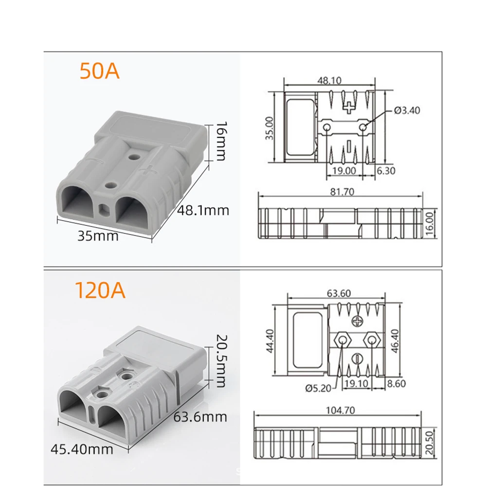 Electrical Equipment Supplies Cable Connectors Terminals Mechanically For 50/120A 600V For ANDERSON PLUG Battery Power 1 Pair
Electrical Equipment Supplies Cable Connectors Terminals Mechanically For 50/120A 600V For ANDERSON PLUG Battery Power 1 Pair