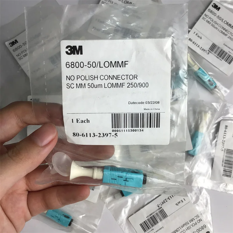 100PCS 3M 6800-50/LOMMF No Polish Fiber Optic Fast Connector SC MM 50μm LOMMF 250/900 quick connector
100PCS 3M 6800-50/LOMMF No Polish Fiber Optic Fast Connector SC MM 50μm LOMMF 250/900 quick connector