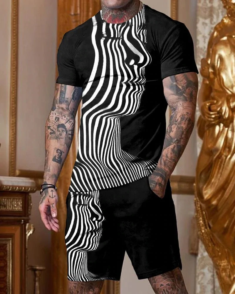 T-Shirt for Mens 3D Printing Crew Neck Short Sleeve Tee Set Summer Oversized t shirt Men Tracksuit 2 Piece Set Suit
T-Shirt for Mens 3D Printing Crew Neck Short Sleeve Tee Set Summer Oversized t shirt Men Tracksuit 2 Piece Set Suit