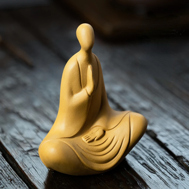 Purple Clay tea pet no phase Buddha tea ceremony Teaware figurine ornaments Duan mud small monk Zen can raise play toys gift
Purple Clay tea pet no phase Buddha tea ceremony Teaware figurine ornaments Duan mud small monk Zen can raise play toys gift