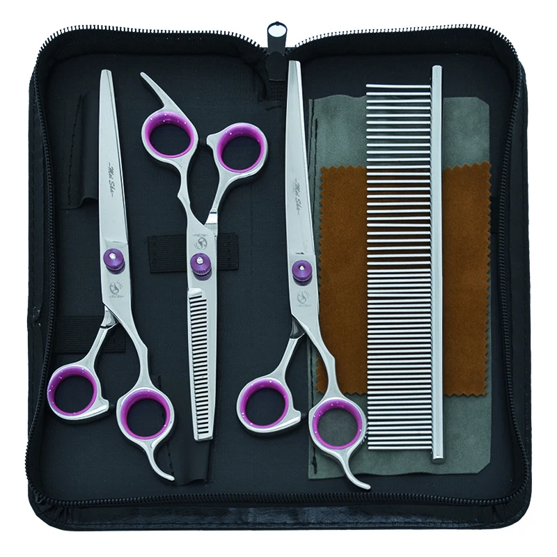 7.0" Japan Steel Dogs Grooming Scissors Pet Straight & Curved Cutting Scissors 6.5" Thinning Shears Animal Tools Supplies B0007A
7.0" Japan Steel Dogs Grooming Scissors Pet Straight & Curved Cutting Scissors 6.5" Thinning Shears Animal Tools Supplies B0007A