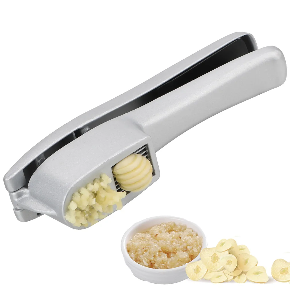 

Slicer Kitchen Squeeze Tools Manual Garlic Paste Tool 2 in 1 Garlic Press Fruit & Vegetable Ginger Crusher Chopper Cutter