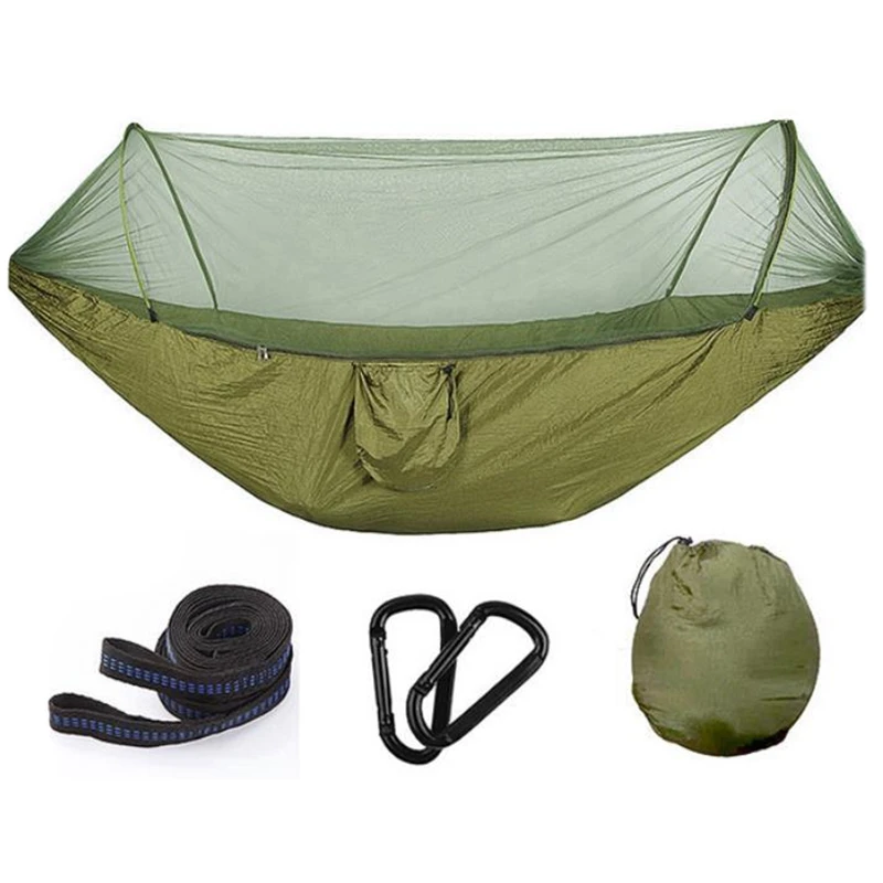 Hammock With Mosquito Net & Tree Straps Lightweight Parachute Fabric Travel Bed For Hiking,Backpacking,Backyard,Camp,Etc
Hammock With Mosquito Net & Tree Straps Lightweight Parachute Fabric Travel Bed For Hiking,Backpacking,Backyard,Camp,Etc