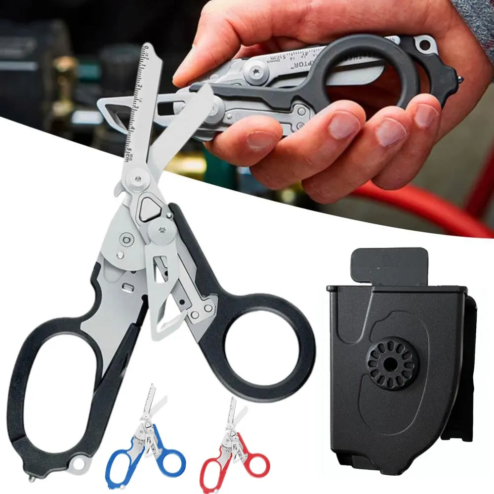 Multifunction Raptor 6 in1 Raptor Emergency Response Shears with Strap Cutter and Glass Breaker Black Strap Cutter Safety Hammer
Multifunction Raptor 6 in1 Raptor Emergency Response Shears with Strap Cutter and Glass Breaker Black Strap Cutter Safety Hammer