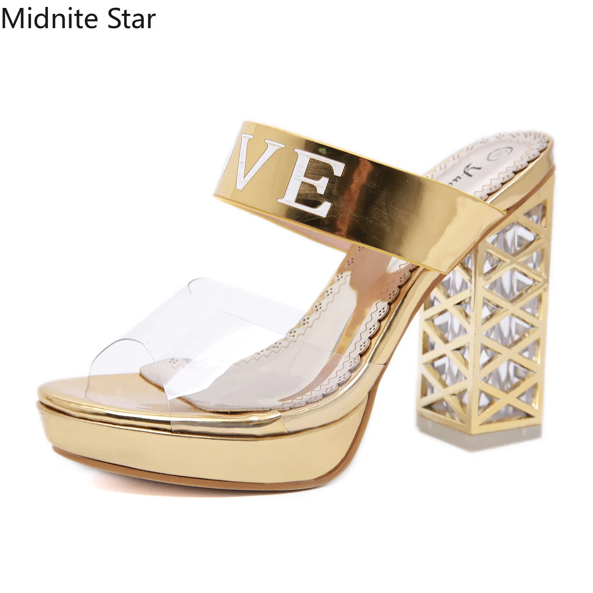 2022 Summer New Crystal Thick Heel Platform Sandals Ultra-high Heel Transparent One Word Outer Wear Letter Women's Slippers 12CM
2022 Summer New Crystal Thick Heel Platform Sandals Ultra-high Heel Transparent One Word Outer Wear Letter Women's Slippers 12CM