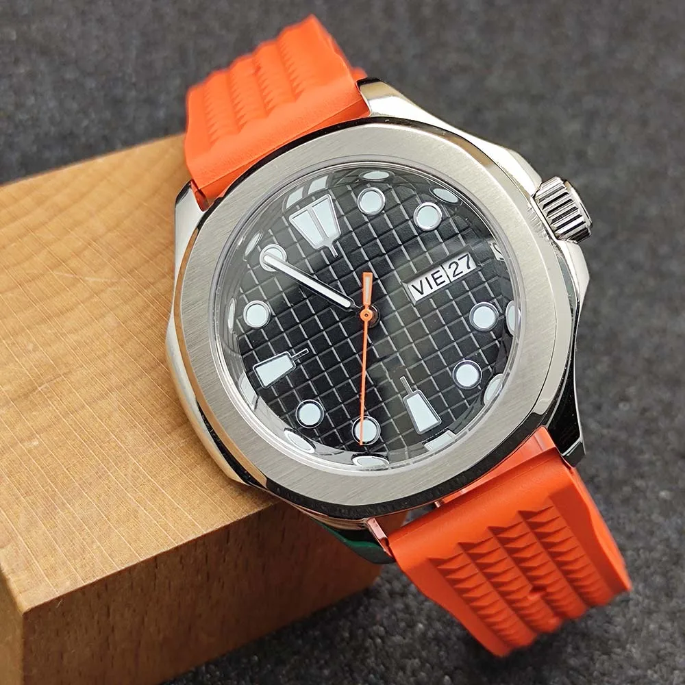 New 42mm stainless steel case for men's luminous sports watch with NH35 and NH36 mechanical movements
New 42mm stainless steel case for men's luminous sports watch with NH35 and NH36 mechanical movements