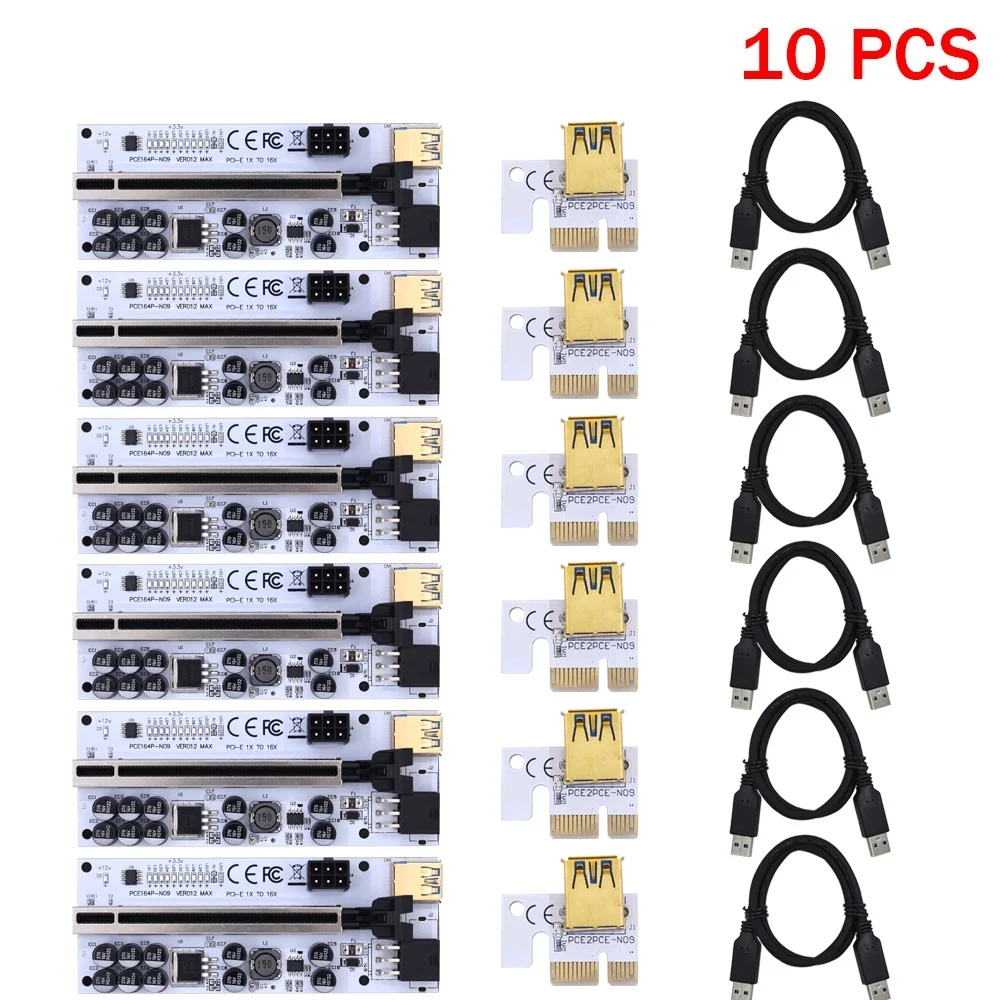 6/10PCS PCIE Riser 009s Plus Mining Super Version PCIE x16 PCI Express Extension Riser Card for Mining Video Card
6/10PCS PCIE Riser 009s Plus Mining Super Version PCIE x16 PCI Express Extension Riser Card for Mining Video Card