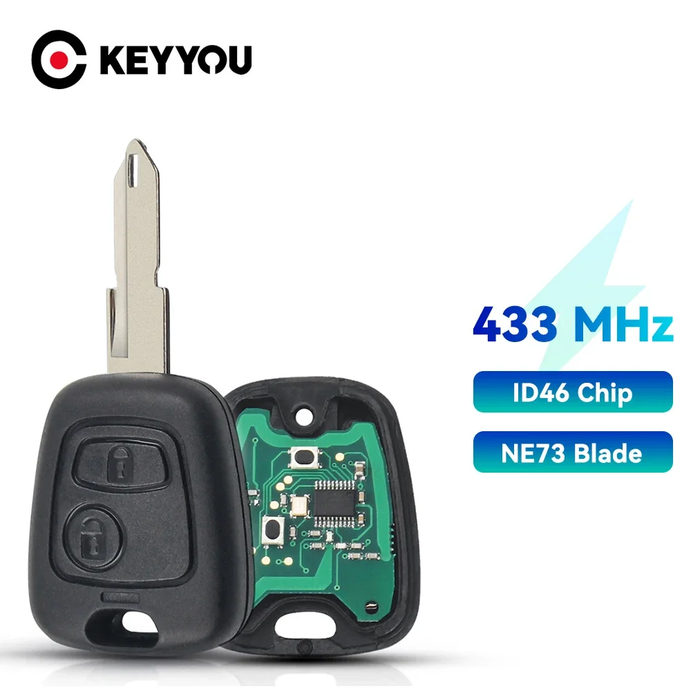 Автомобильный Ключ-пульт KEYYOU 433 МГц, 2 Кнопки, ID46 Для Peugeot 106, 107, 206, 306, 307, 207, 407, Partner, Citroen C1, C2
Автомобильный Ключ-пульт KEYYOU 433 МГц, 2 Кнопки, ID46 Для Peugeot 106, 107, 206, 306, 307, 207, 407, Partner, Citroen C1, C2