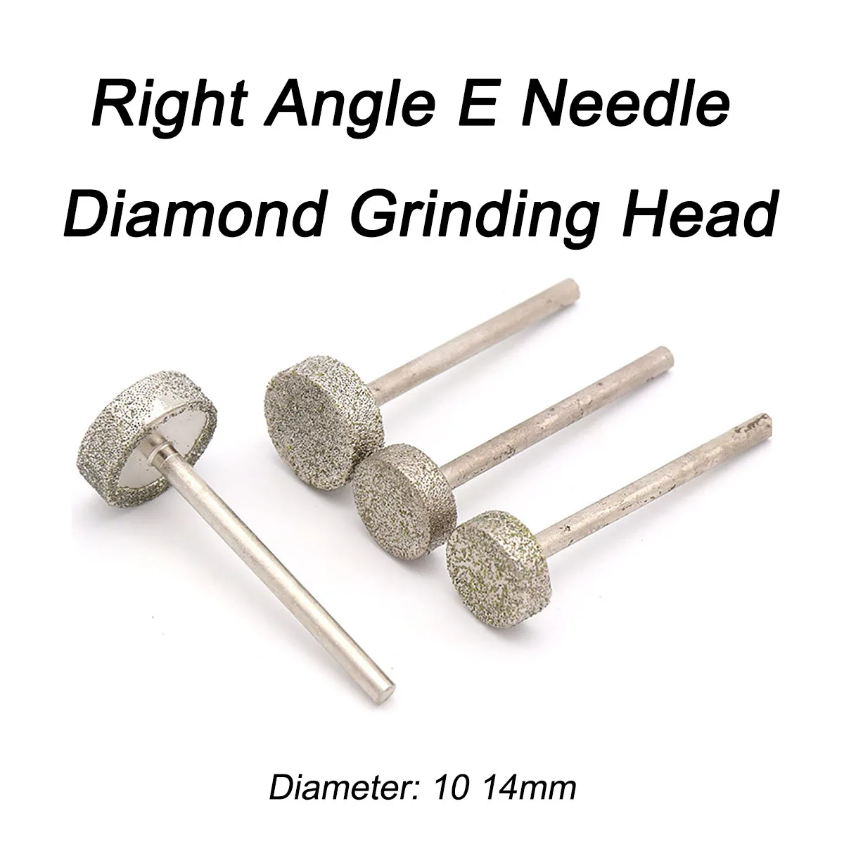 2Pcs Shank Diameter 3mm Right Angle E Needle Diamond Grinding Heads Diameter 10 14mm for Carving, Polishing and Hollowing Out
2Pcs Shank Diameter 3mm Right Angle E Needle Diamond Grinding Heads Diameter 10 14mm for Carving, Polishing and Hollowing Out