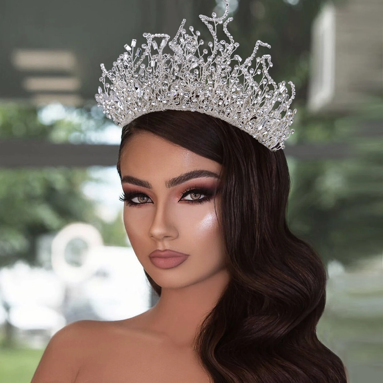 Royal Bride Crown Hair Accessories Wedding Tiara Rhinestone Bridal Headwear Crystal Headband Women Headdress Bridal Hair Jewelry
Royal Bride Crown Hair Accessories Wedding Tiara Rhinestone Bridal Headwear Crystal Headband Women Headdress Bridal Hair Jewelry