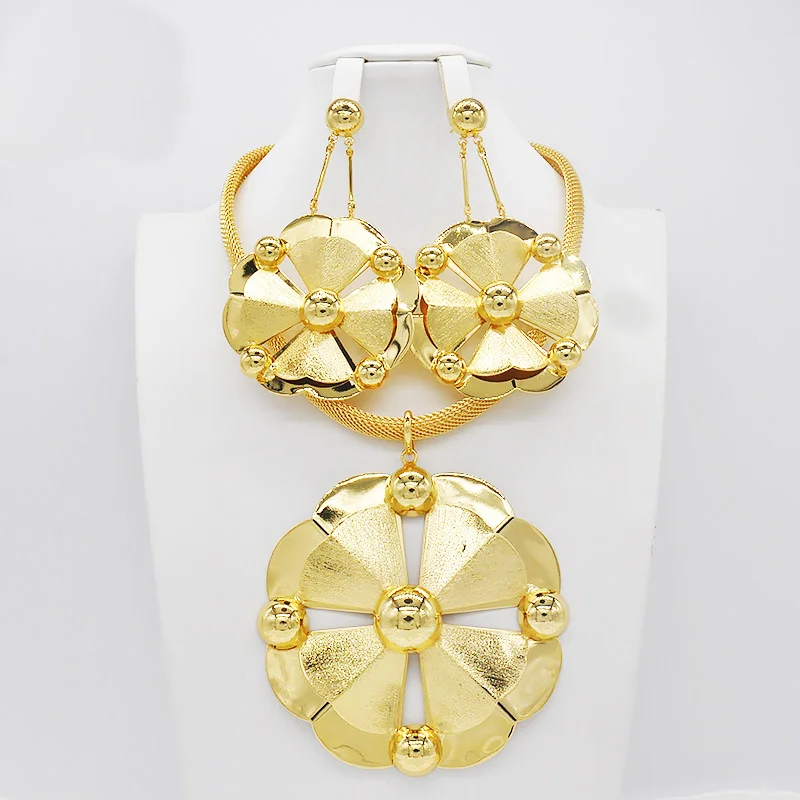 Women Necklace Earrings Set African Fashion Jewelry Nigeria Gold Plated Bride Jewelry Wedding Party Gifts
Women Necklace Earrings Set African Fashion Jewelry Nigeria Gold Plated Bride Jewelry Wedding Party Gifts