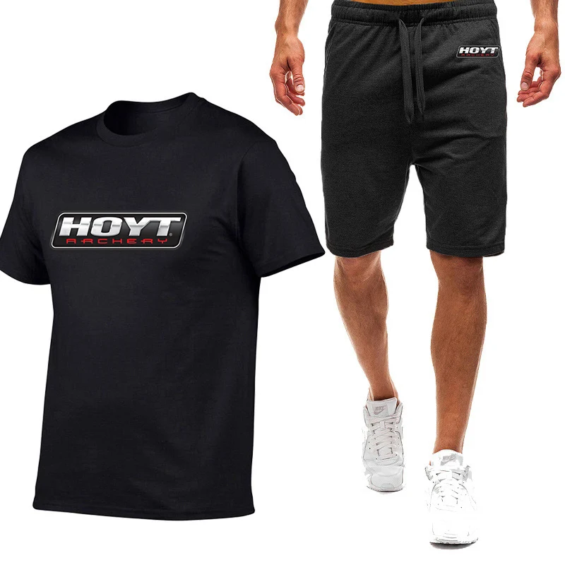 Мужской костюм из футболки и шортов с логотипом Hoyt Archery, комплект из 2 предметов, дышащий спортивный костюм для бега с коротким рукавом и брюки, Новинка лета 2022
Мужской костюм из футболки и шортов с логотипом Hoyt Archery, комплект из 2 предметов, дышащий спортивный костюм для бега с коротким рукавом и брюки, Новинка лета 2022