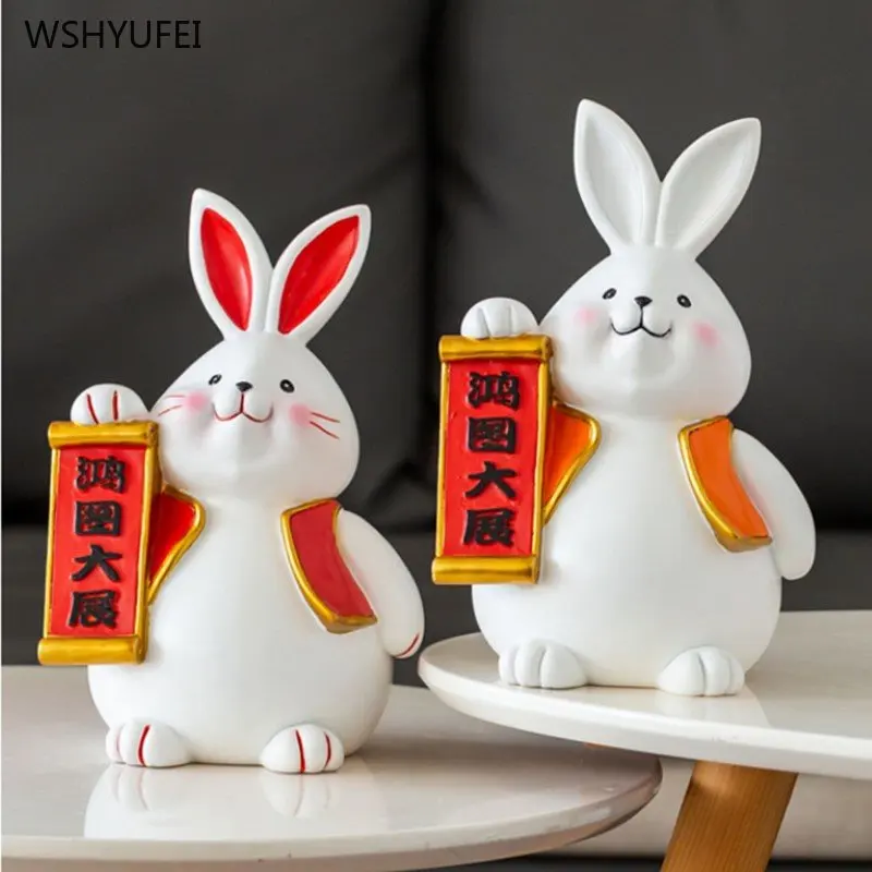 New Lucky Rabbit Piggy Bank Office Desktop Ornaments Living Room Decoration Home Feng Shui Decor Crafts Decorative Figurines
New Lucky Rabbit Piggy Bank Office Desktop Ornaments Living Room Decoration Home Feng Shui Decor Crafts Decorative Figurines