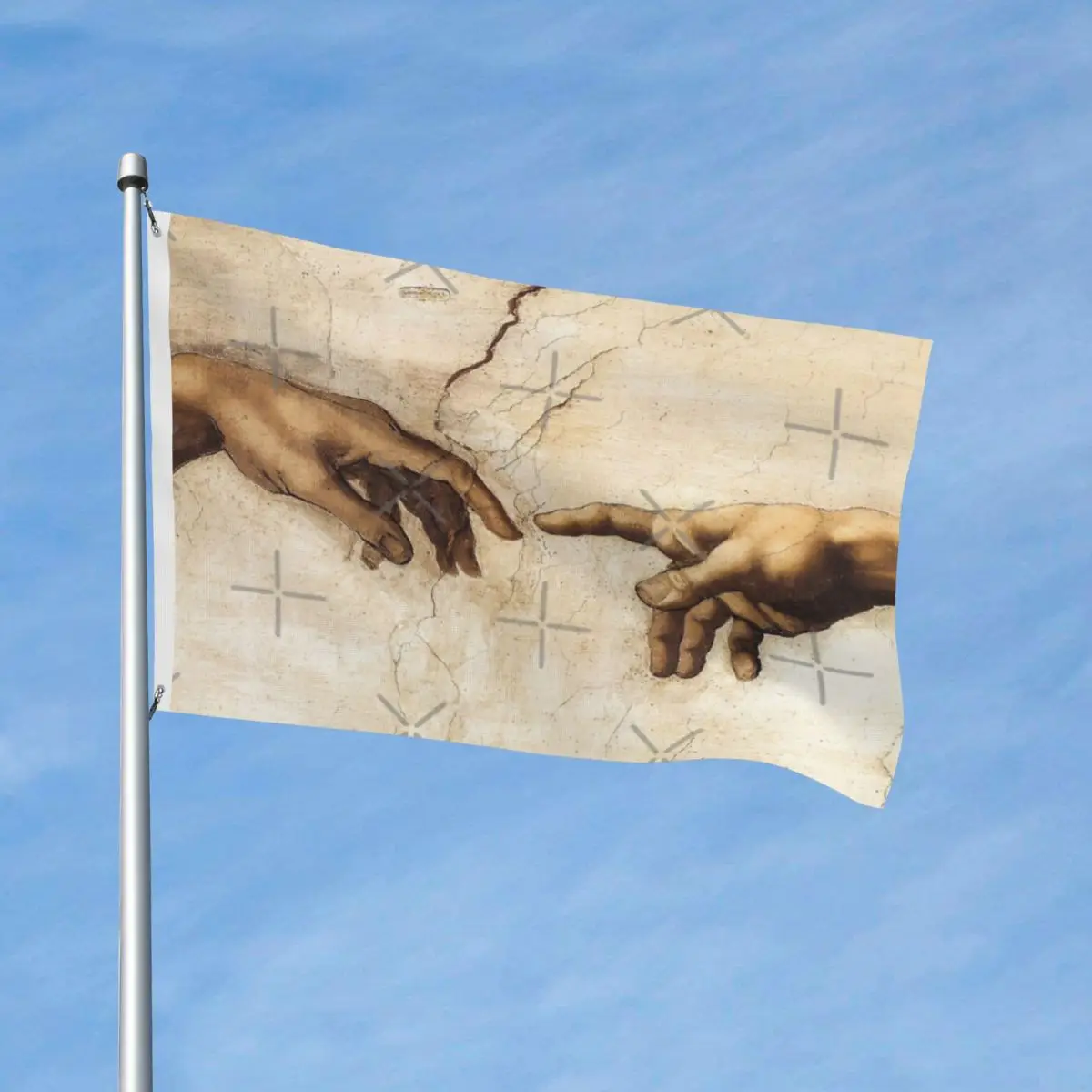 The Creation Of Adam Michelangelo Flag Decor Vintage Outdoor Lawn Fade Resistant Flowy Bright
The Creation Of Adam Michelangelo Flag Decor Vintage Outdoor Lawn Fade Resistant Flowy Bright