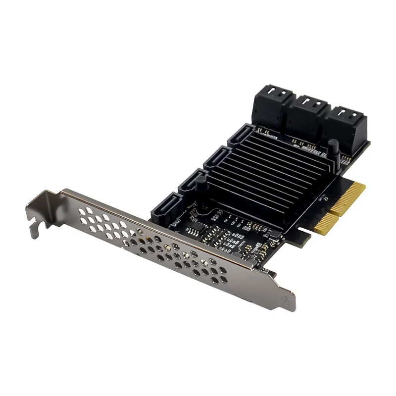 Плата расширения PCI-E, PCI-E X4 до 10 портов SATA3.0 JMB575 + ASM1166, карта расширения сервера для майнинга BTC
Плата расширения PCI-E, PCI-E X4 до 10 портов SATA3.0 JMB575 + ASM1166, карта расширения сервера для майнинга BTC