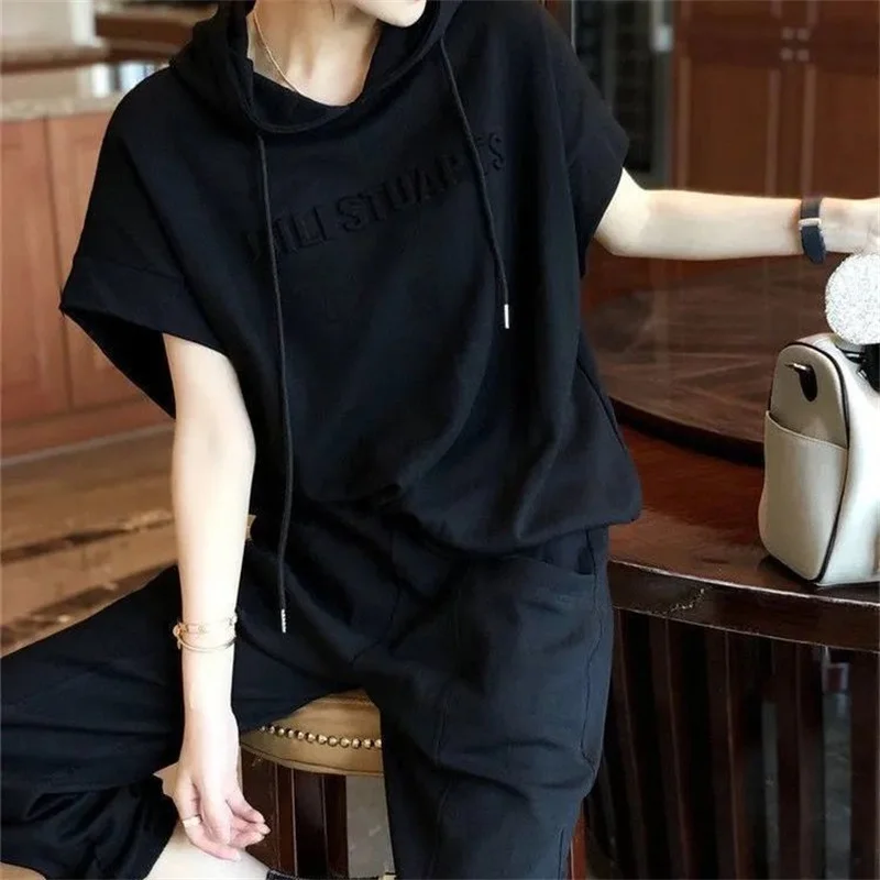 Sportswear Women's Fashion Casual Two-piece Temperament Spring and Summer Thin Cotton
Sportswear Women's Fashion Casual Two-piece Temperament Spring and Summer Thin Cotton