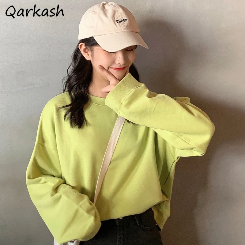 Sweatshirts Women Preppy Style Pure Candy Colors Fashion Clothes Ulzzang Leisure Baggy Drop-shoulder Design All-match Student
Sweatshirts Women Preppy Style Pure Candy Colors Fashion Clothes Ulzzang Leisure Baggy Drop-shoulder Design All-match Student