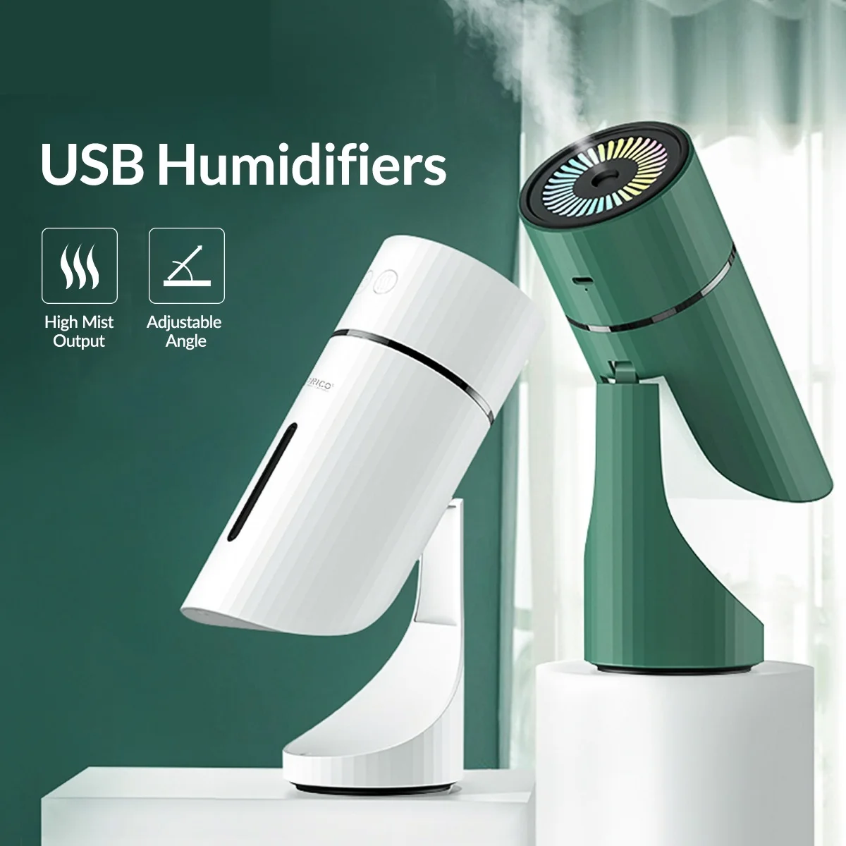 USB Cool Mist Humidifier 90 Degree Adjust USB Plant Air Humidifier LED Light for Home/Office Humidifier
USB Cool Mist Humidifier 90 Degree Adjust USB Plant Air Humidifier LED Light for Home/Office Humidifier