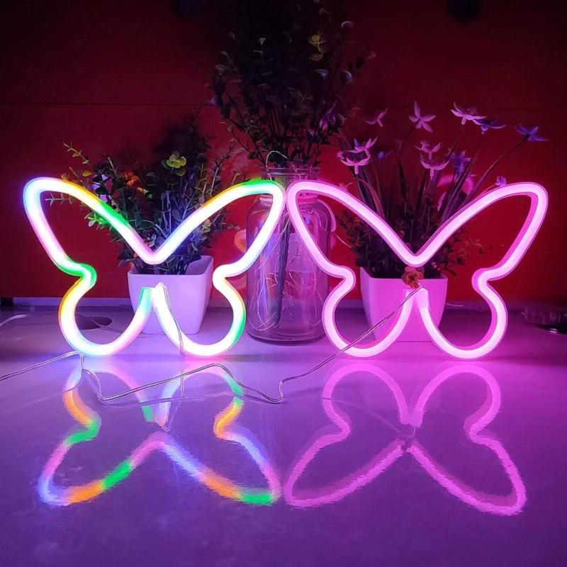 2 шт., неоновый светильник с бабочкой, Настенный декор, неоновый знак, ночной Светильник s для декора комнаты, праздничный подарок для вечерин...
2 шт., неоновый светильник с бабочкой, Настенный декор, неоновый знак, ночной Светильник s для декора комнаты, праздничный подарок для вечерин...