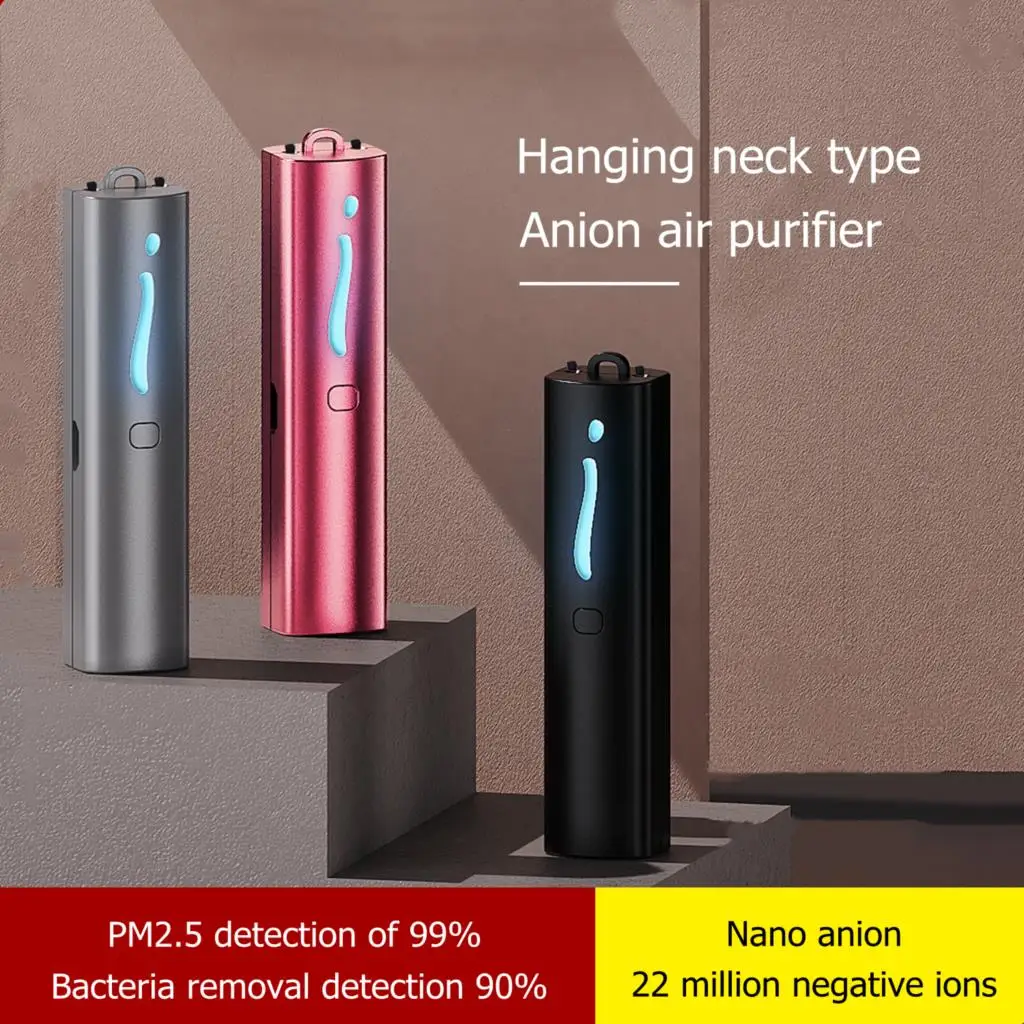 USB Mini Portable Air Purifier Hanging Necklace Negative Ionizer Anion Personal Air Cleaner Dust Smoke Removal for Home Outdoors
USB Mini Portable Air Purifier Hanging Necklace Negative Ionizer Anion Personal Air Cleaner Dust Smoke Removal for Home Outdoors