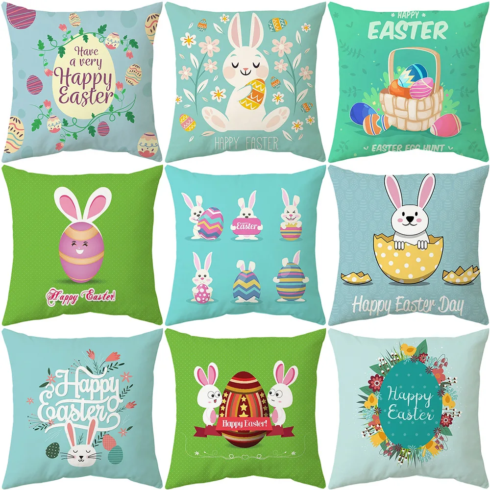 45x45cm Easter Decoration Cushion Covers Easter Pillowcase Happy Easter Bunny Egg Pillow Cover Sofa Car Home Decor Easter Gifts
45x45cm Easter Decoration Cushion Covers Easter Pillowcase Happy Easter Bunny Egg Pillow Cover Sofa Car Home Decor Easter Gifts
