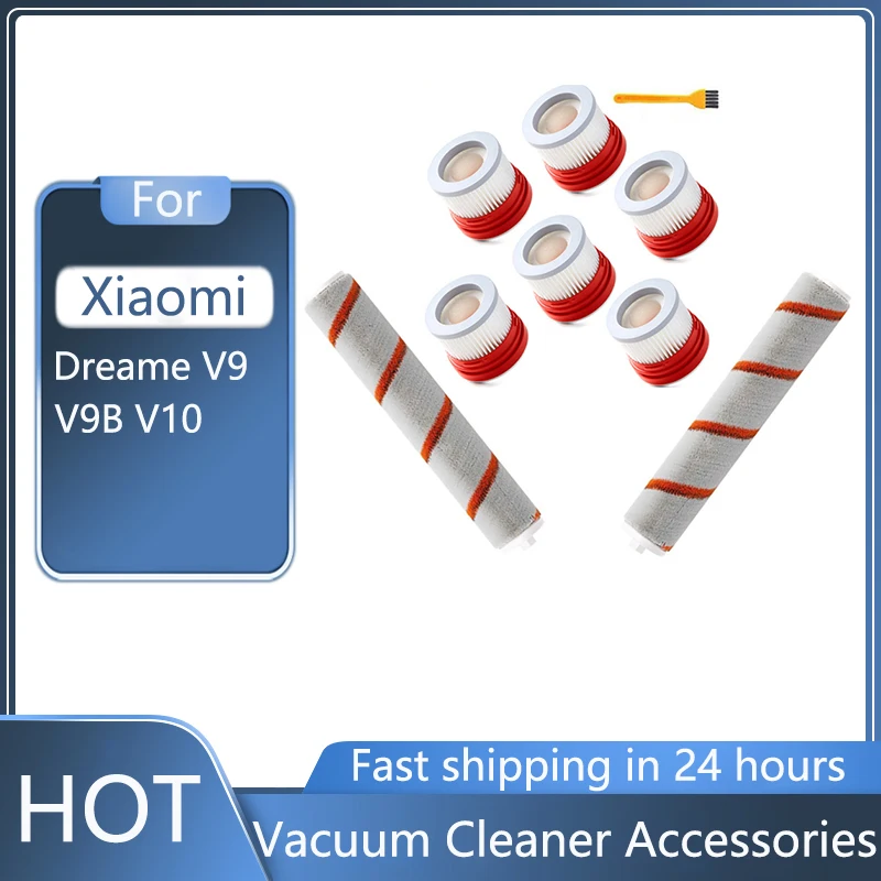 HEPA Filter For Xiaomi Dreame V9 V9B 10Household Wireless Handheld Vacuum Cleaner Accessories Hepa Filter Roller Brush Parts Kit
HEPA Filter For Xiaomi Dreame V9 V9B 10Household Wireless Handheld Vacuum Cleaner Accessories Hepa Filter Roller Brush Parts Kit