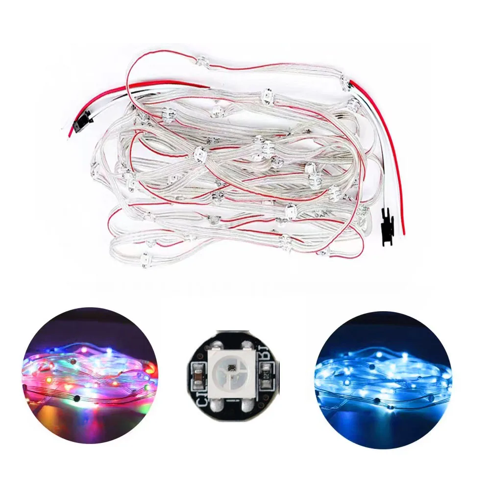 50Leds WS2812B Pre-soldered Led String 10cm Wire 5050SMD RGB With Heatsink Board Addressable Individually Pixel LED Module DC5V
50Leds WS2812B Pre-soldered Led String 10cm Wire 5050SMD RGB With Heatsink Board Addressable Individually Pixel LED Module DC5V